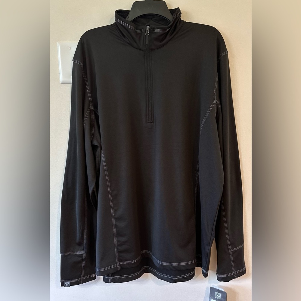 Storm Creek Men’s Black Quarter Zip Pull Over NWT Size XL